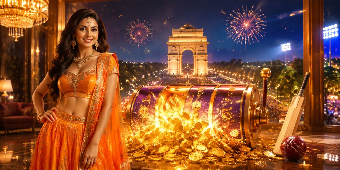 India Gate Delhi with gaming themed overlay