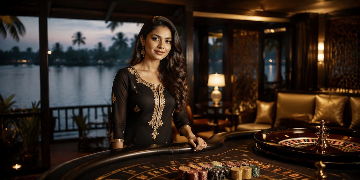 Local sports fan placing bet in Kerala outdoor market